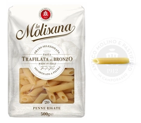 Włoski Makaron Penne La Molisana Trafilata al Bronzo Penne Rigate n.20 500g