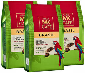 Kawa ziarnista MK Cafe Brasil 3x400g 100% Arabica